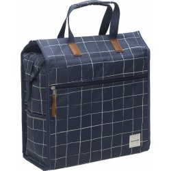 New Looxs Check Lilly Shopper Fietstas - 18 liter – Blauw New Looxs Check Lilly Shopper Fietstas - 18 liter – Blauw