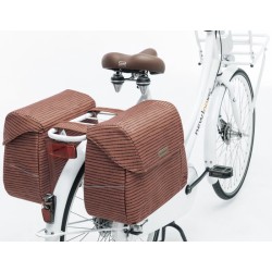New Looxs Joli Double Nomi Double Fietstas - 37 liter - Rood New Looxs Joli Double Nomi Double Fietstas - 37 liter - Rood