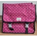 Traveler Dubbele paarse fietstas bloemen roze blauw wit