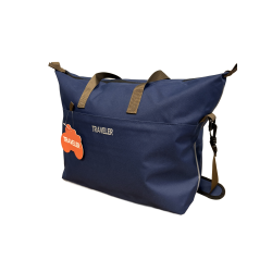 Traveler Kos – Enkele Fietstas – Shopper & Schoudertas – Afneembaar – Blauw