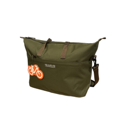 Traveler Kos – Enkele Fietstas – Shopper & Schoudertas – Afneembaar – Groen